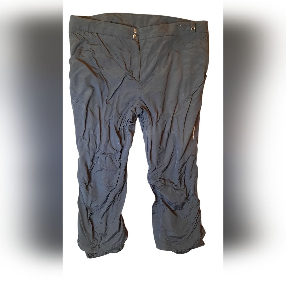 Obermeyer Snow Pants Womans 20 Black Outdoor Water Resistant Sporty Activewear